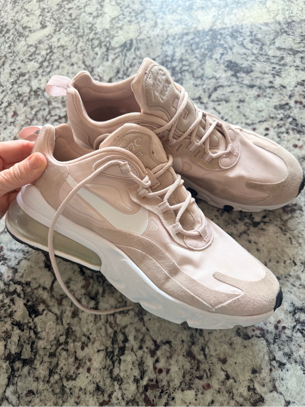 Nike Women's Light Pink Air Max 270 React Sneakers